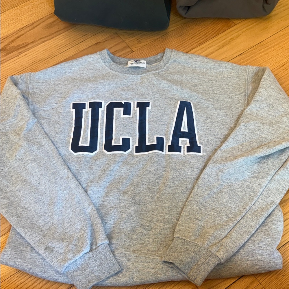 UCLA Gray Crewneck Sweatshirt with Navy Lettering